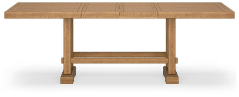 Havonplane Counter Height Extendable Dining Table and 6 Barstools with Storage