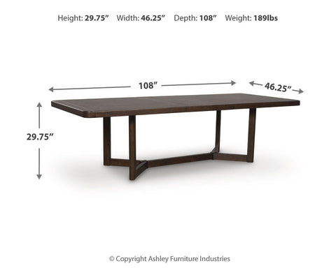 Dilenno Extension Dining Table and 6 Chairs