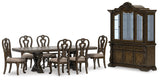 Maylee Dining Table with 6 Chairs and Buffet and Hutch