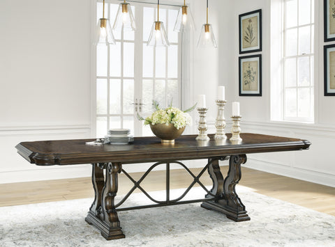 Maylee Extendable Dining Table and 8 Chairs with Storage