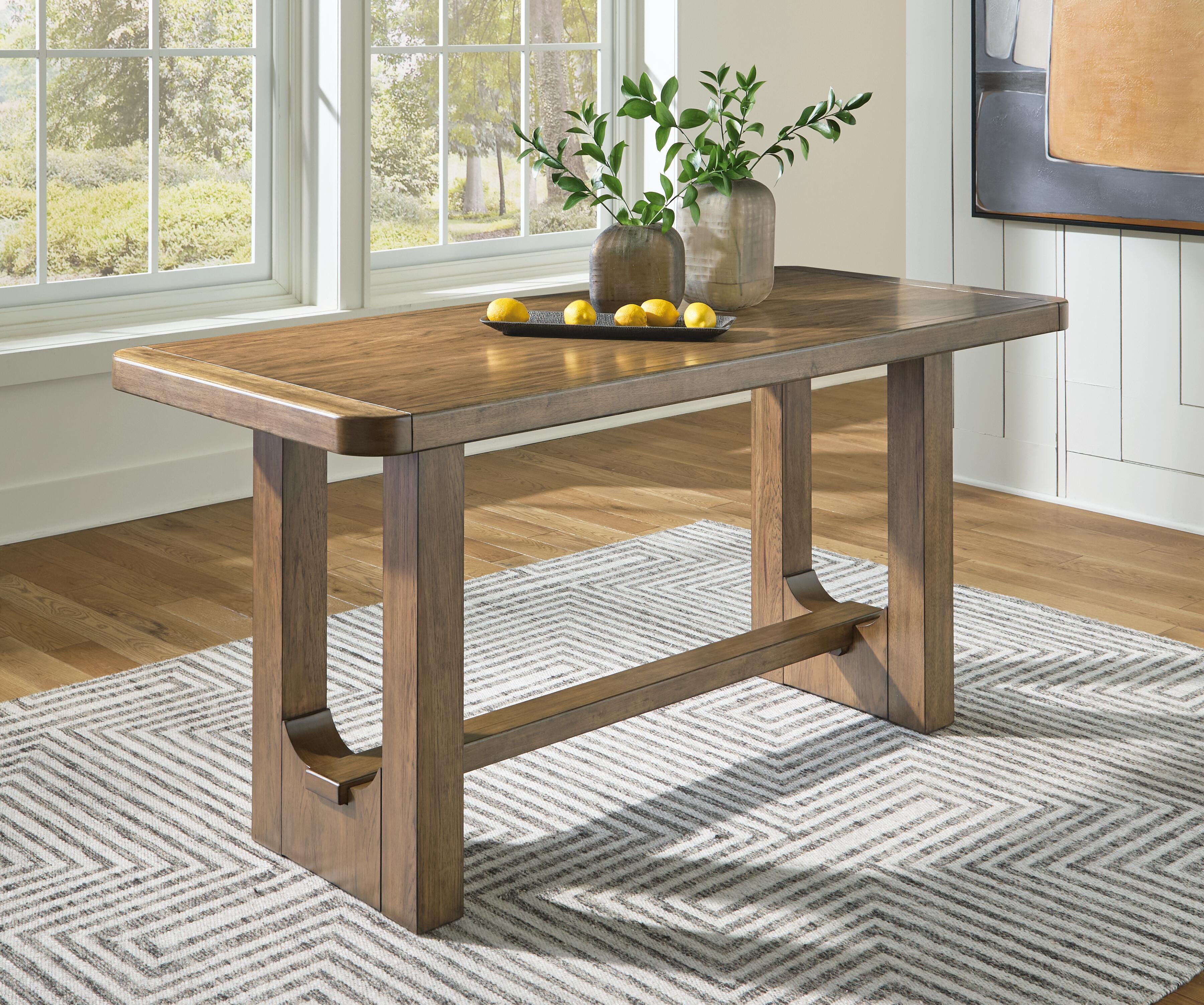 Cabalynn Counter Height Dining Table and 4 Barstools with Storage