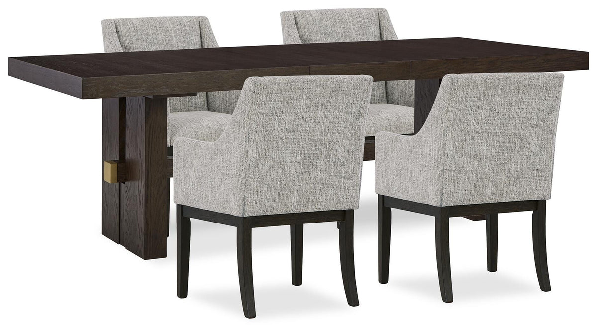 Burkhaus Dining Table and 4 Chairs