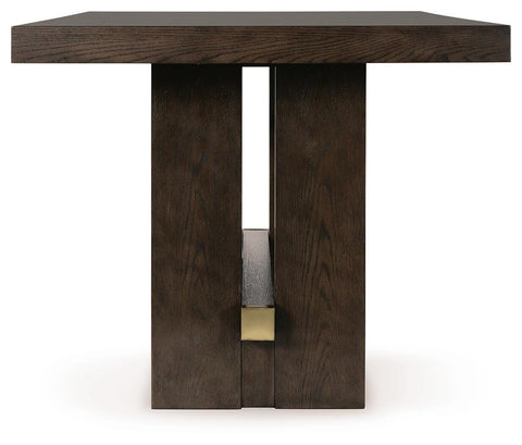 Burkhaus Counter Height Dining Table and 6 Barstools with Storage