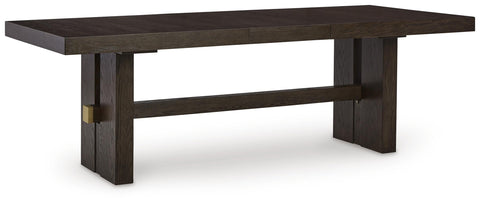 Burkhaus Extendable Dining Table and 8 Chairs with Storage