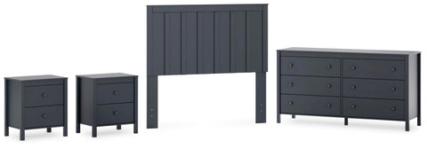 Simmenfort Panel Headboard, Dresser and 2 Nightstands