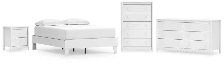 Hallityn Platform Bed, Dresser and Nightstand