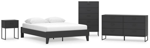 Socalle Platform Bed, Dresser, Chest and Nightstand