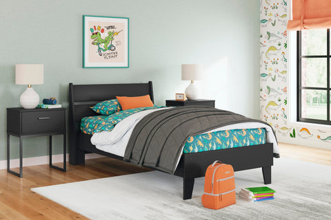 Socalle Panel Platform Bed, Dresser and Nightstand