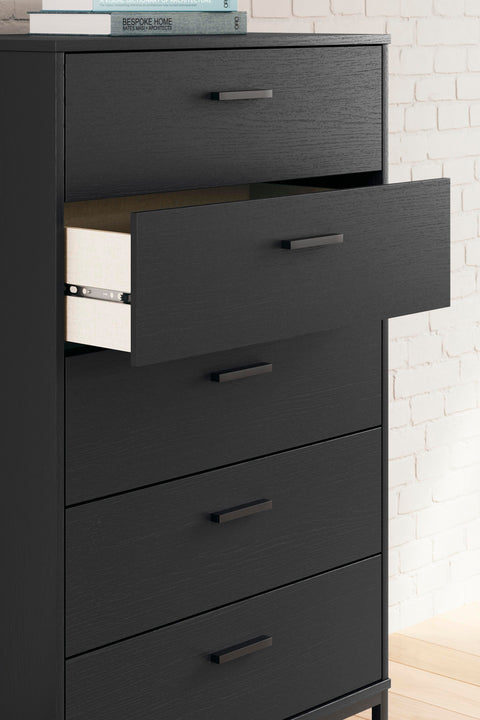 Socalle Panel Platform Bed, Dresser and Chest