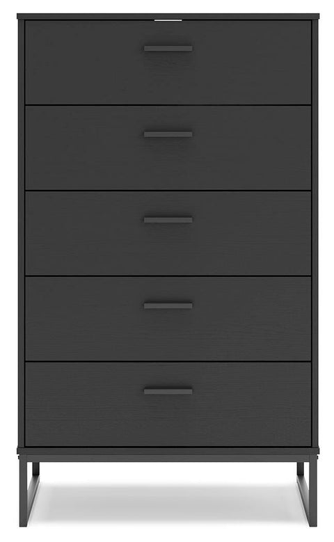 Socalle Panel Platform Bed, Dresser and Chest
