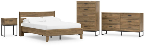 Deanlow Platform Panel Bed, Dresser, Chest and Nightstand