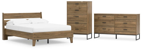 Deanlow Platform Panel Bed, Dresser and Chest