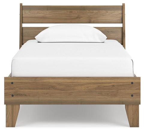 Deanlow Platform Panel Bed and Nightstand