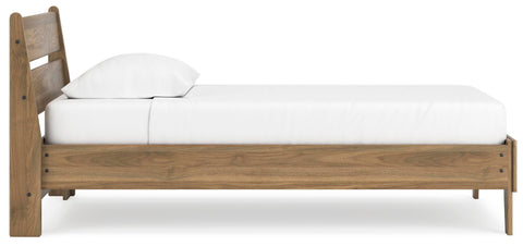 Deanlow Platform Panel Bed and Nightstand