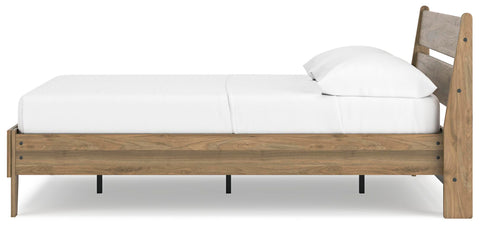Deanlow Platform Panel Bed, Dresser and Nightstand