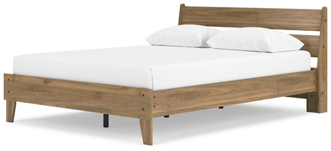Deanlow Platform Panel Bed, Dresser and Nightstand