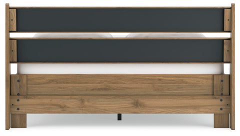Deanlow Platform Panel Bed, Dresser and Nightstand