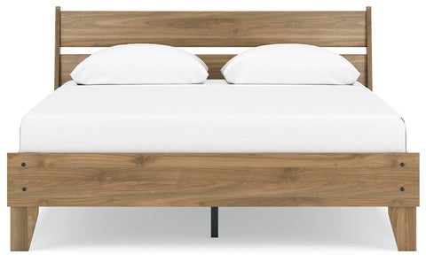 Deanlow Platform Panel Bed and 2 Nightstands