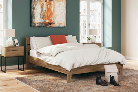 Deanlow Platform Panel Bed, Dresser and 2 Nightstands