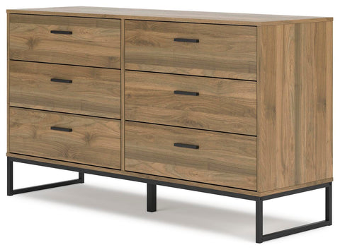 Deanlow Platform Panel Bed, Dresser, Chest and 2 Nightstands