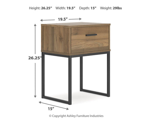 Deanlow Panel Headboard, Dresser and Nightstand