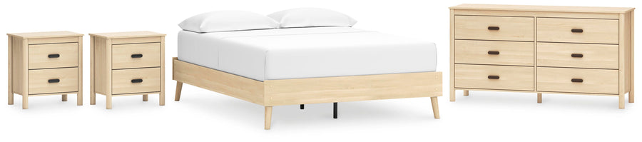 Cabinella Platform Bed, Dresser and 2 Nightstands