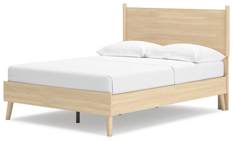 Cabinella Platform Panel Bed and 2 Nightstands