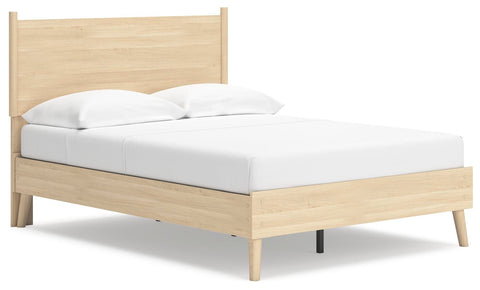 Cabinella Platform Panel Bed and 2 Nightstands