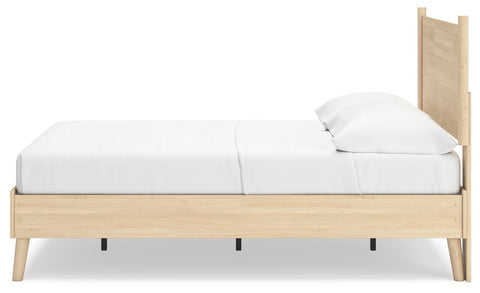 Cabinella Platform Panel Bed and 2 Nightstands