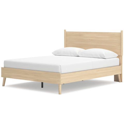 Cabinella Platform Panel Bed and 2 Nightstands