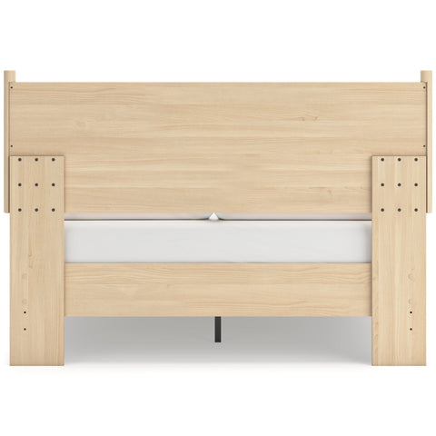 Cabinella Platform Panel Bed and 2 Nightstands