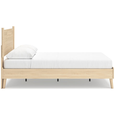 Cabinella Platform Panel Bed and 2 Nightstands