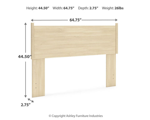 Cabinella Panel Headboard and 2 Nightstands