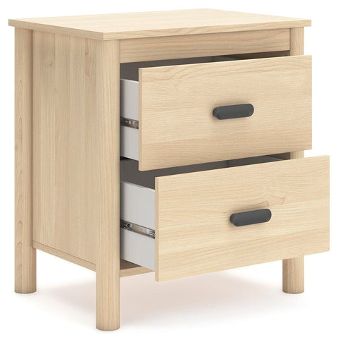 Cabinella Platform Panel Bed and 2 Nightstands