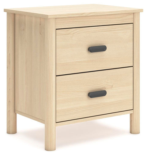 Cabinella Platform Panel Bed and 2 Nightstands