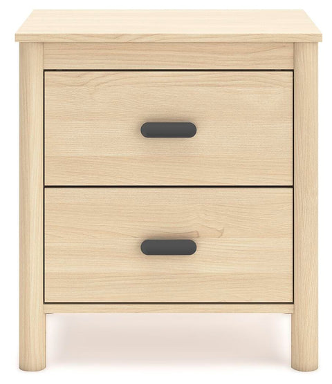 Cabinella Platform Panel Bed and 2 Nightstands
