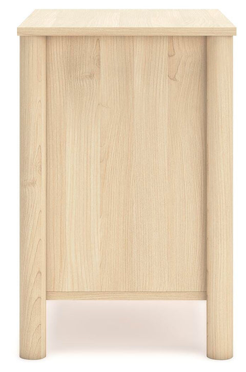 Cabinella Platform Panel Bed and 2 Nightstands