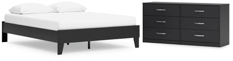 Finch Platform Bed with Dresser