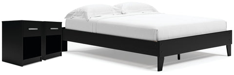Finch Platform Bed with 2 Nightstands