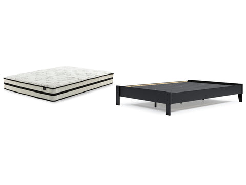 Finch Platform Bed with Chime 10 Inch Medium Hybrid Mattress