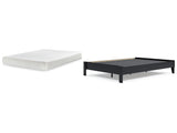 Finch Platform Bed with Chime 8 Inch Medium Memory Foam Mattress