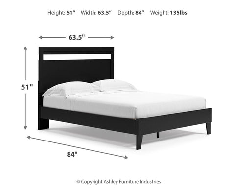 Finch Panel Platform Bed with Dresser, Chest and 2 Nightstands