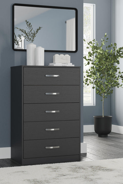 Finch Panel Headboard with Dresser, Chest and Nightstand