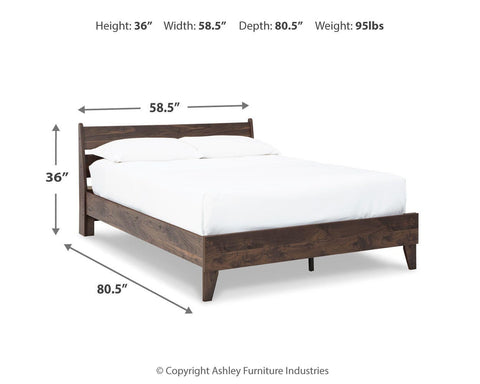 Calverson Panel Platform Bed, Dresser and 2 Nightstands