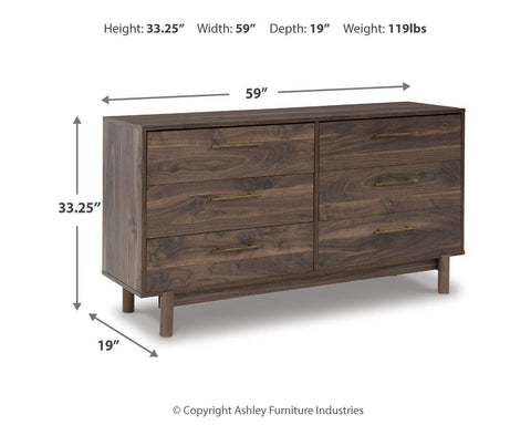 Calverson Panel Platform Bed, Dresser, Chest and 2 Nightstands