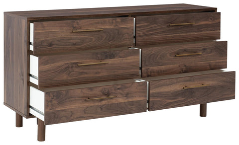 Calverson Panel Platform Bed, Dresser, Chest and 2 Nightstands