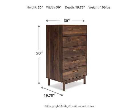 Calverson Panel Platform Bed, Dresser, Chest and Nightstand