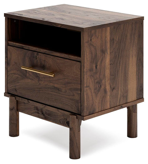 Calverson Panel Platform Bed, Dresser and 2 Nightstands