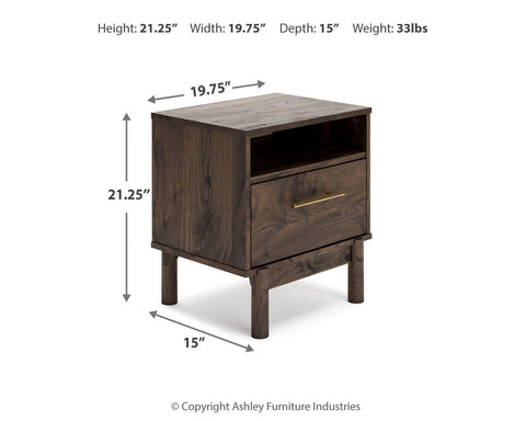 Calverson Panel Platform Bed, Dresser and 2 Nightstands