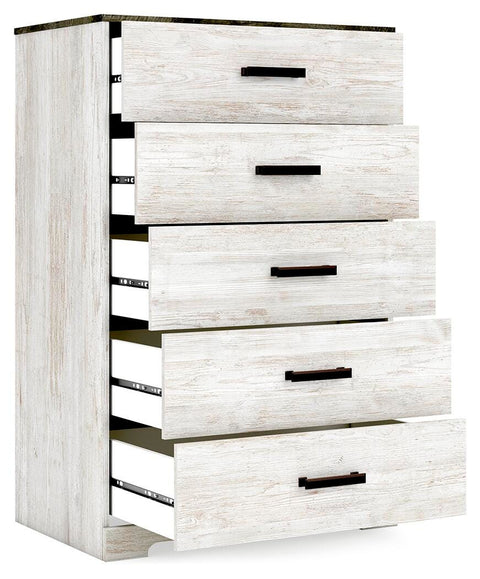 Shawburn Platform Bed with Dresser, Chest and Nightstand